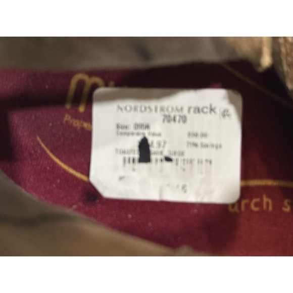 Munro Boots Womens Size 9.5N Brown Suede Ruched Ankle Booties Assembled USA NWT - Picture 7 of 7